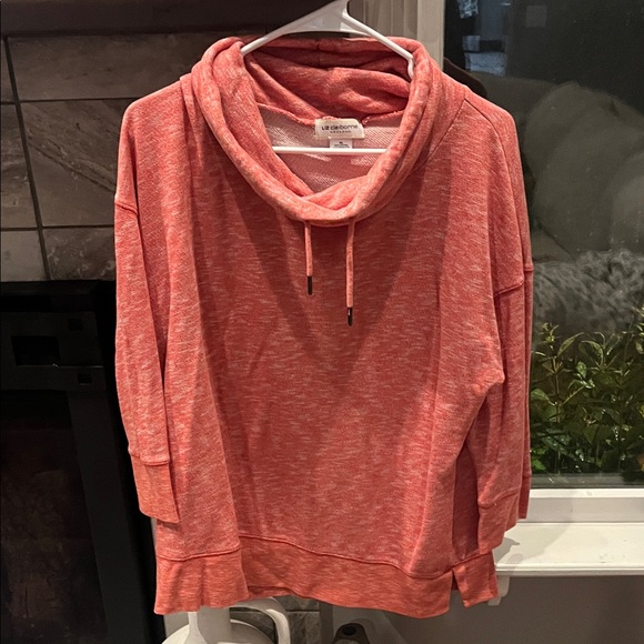 Liz Claiborne Sweaters - Liz Claiborne Women's Cowl Neck Sweater in Coral